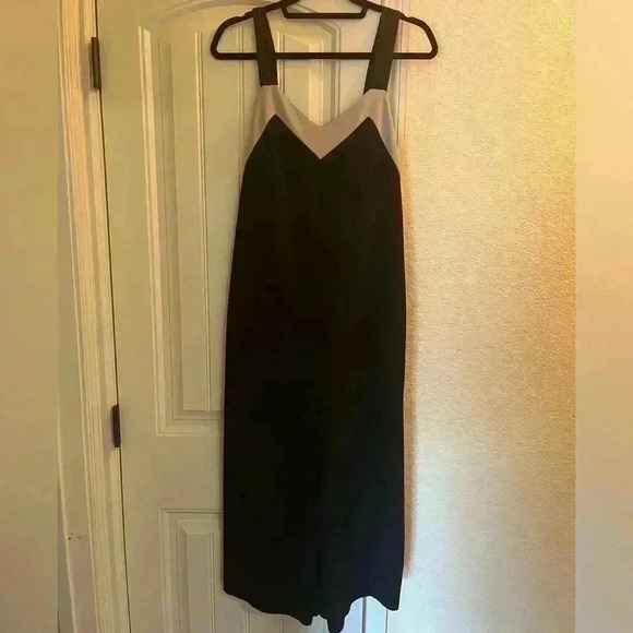 Zara black and tan women’s adorable jumpsuit, wide leg, cropped, size Medium - Picture 2 of 8